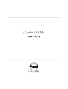 Provincial Debt Summary