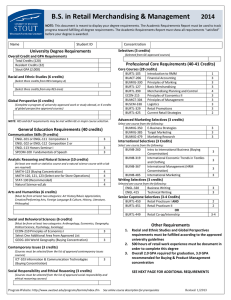 University Degree Requirements