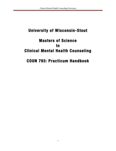 University of Wisconsin-Stout  Masters of Science In