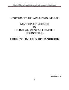University of Wisconsin-Stout  Masters of Science In