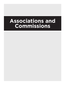 Associations and Commissions