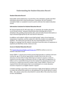 Understanding the Student Education Record
