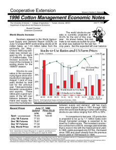 1996 Cotton Management Economic Notes Cooperative Extension