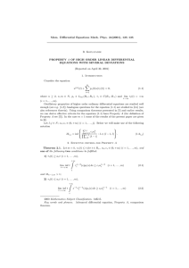 Mem. Differential Equations Math. Phys. 24(2001), 125–135 R. Koplatadze