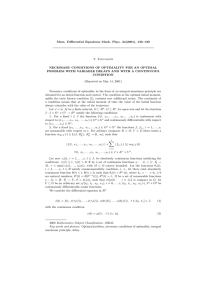 Mem. Differential Equations Math. Phys. 24(2001), 136–139 T. Tadumadze