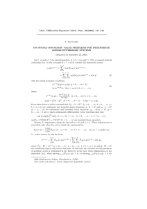 Mem. Differential Equations Math. Phys. 28(2003), 141–146 T. Kiguradze