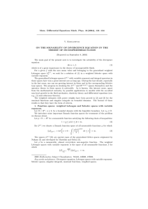 Mem. Differential Equations Math. Phys. 31(2004), 131–134 V. Kokilashvili