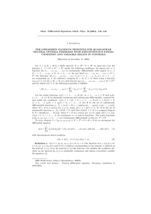 Mem. Differential Equations Math. Phys. 31(2004), 145–148 I. Ramishvili