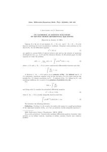 Mem. Differential Equations Math. Phys. 32(2004), 129–135