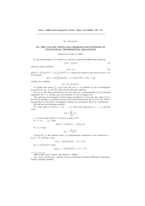 Mem. Differential Equations Math. Phys. 36 (2005), 137–141 Sh. Gelahsvili