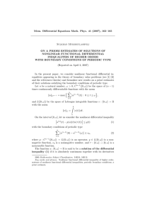 Mem. Differential Equations Math. Phys. 41 (2007), 163–165 Sulkhan Mukhigulashvili