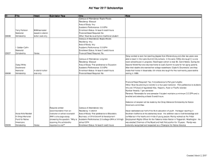 Aid Year 2017 Scholarships