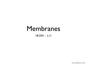 Membranes 18.354 -  L11