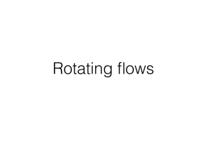 Rotating flows