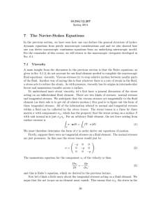 7 The Navier-Stokes Equations