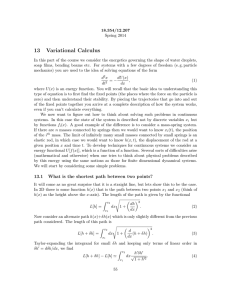 13 Variational Calculus