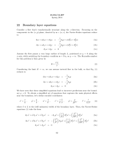 22 Boundary layer equations