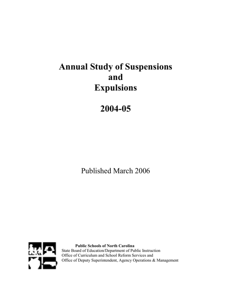 Annual Study of Suspensions and Expulsions