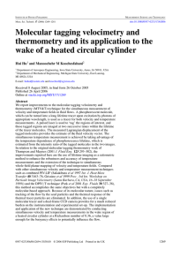 Molecular tagging velocimetry and thermometry and its application to the