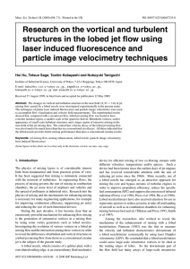 Research on the vortical and turbulent laser induced fluorescence and