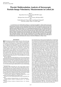 Wavelet Multiresolution Analysis of Stereoscopic Particle-Image-Velocimetry Measurements in Lobed Jet