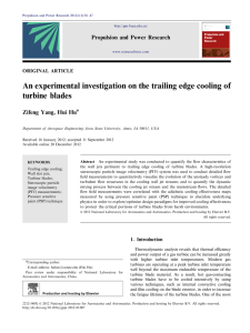 An experimental investigation on the trailing edge cooling of turbine blades