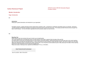 Carbon Disclosure Project Module: Introduction Page: Introduction