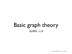 Basic graph theory 18.S995 - L19