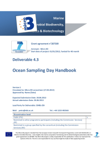 Ocean Sampling Day Handbook Deliverable 4.3