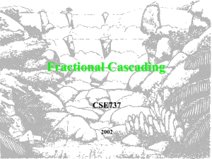 Fractional Cascading CSE737 2002