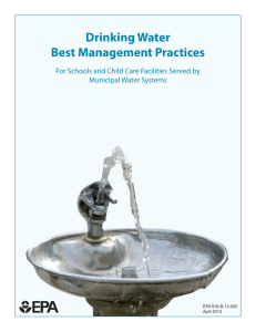 Drinking Water Best Management Practices Municipal Water Systems