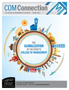 The College of ManageMenT aT UW-SToUT   •  ...