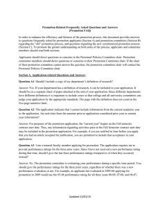 In order to enhance the efficiency and fairness of the... Promotion Related Frequently Asked Questions and Answers (Promotion FAQ)