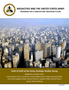 MEGACITIES AND THE UNITED STATES ARMY