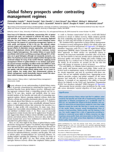 Global fishery prospects under contrasting management regimes