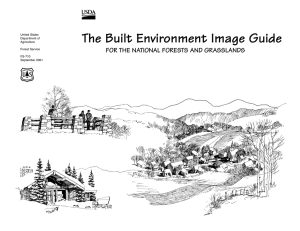 The Built Environment Image Guide FOR THE NATIONAL FORESTS AND GRASSLANDS