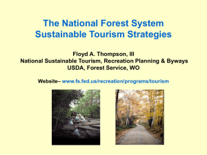 The National Forest System Sustainable Tourism Strategies