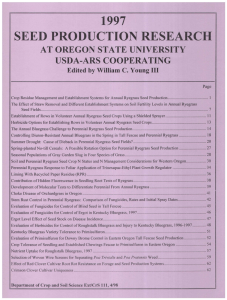 SEED PRODUCTION RESEARCH 1997 I