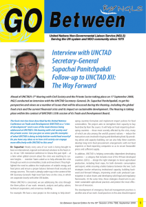 Interview with UNCTAD Secretary-General Supachai Panitchpakdi Follow-up to UNCTAD XII: