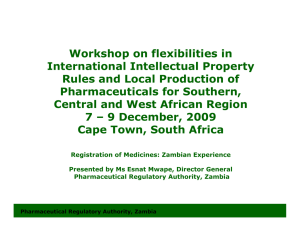 Workshop on flexibilities in International Intellectual Property Rules and Local Production of