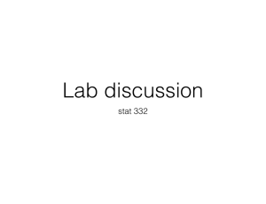 Lab discussion stat 332