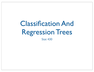 Classification And Regression Trees Stat 430