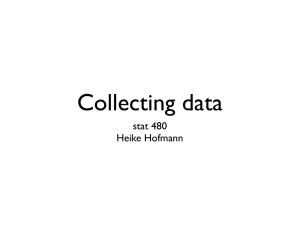 Collecting data stat 480  Heike Hofmann