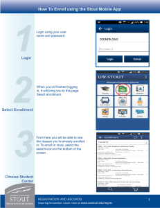 1 2 How To Enroll using the Stout Mobile App