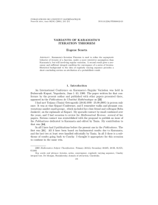 PUBLICATIONS DE L’INSTITUT MATH´ EMATIQUE Nouvelle s´erie, tome 80(94) (2006), 241–251 DOI:10.2298/PIM0694241S