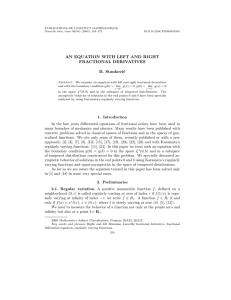 PUBLICATIONS DE L’INSTITUT MATH´ EMATIQUE Nouvelle s´ erie, tome 80(94) (2006), 259–272