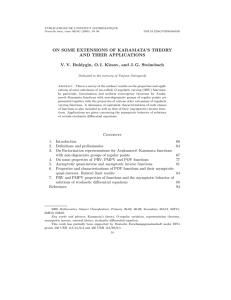 PUBLICATIONS DE L’INSTITUT MATH ´ EMATIQUE Nouvelle s´ erie, tome 80(94) (2006), 59–96