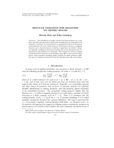 PUBLICATIONS DE L’INSTITUT MATH´ EMATIQUE Nouvelle s´erie, tome 80(94) (2006), 121–140 DOI:10.2298/PIM0694121H