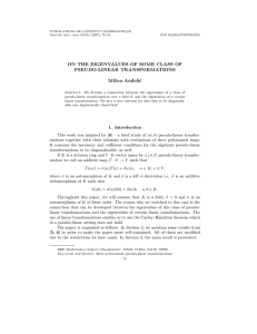 PUBLICATIONS DE L’INSTITUT MATH´ EMATIQUE Nouvelle s´erie, tome 81(95) (2007), 79–83 DOI 102298/PIM0795079A