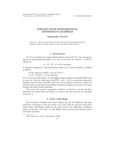 PUBLICATIONS DE L’INSTITUT MATH´ EMATIQUE Nouvelle s´ erie, tome 82(96) (2007), 107–110